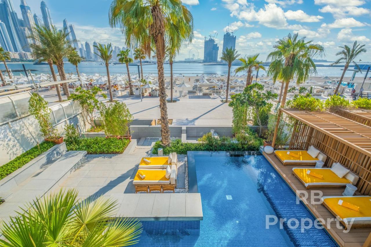 Five Palm Beach Villa - Three Floors, Private Pool, Jacuzzi Dubaj Exteriér fotografie